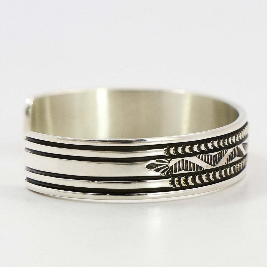 Stamped Silver Cuff