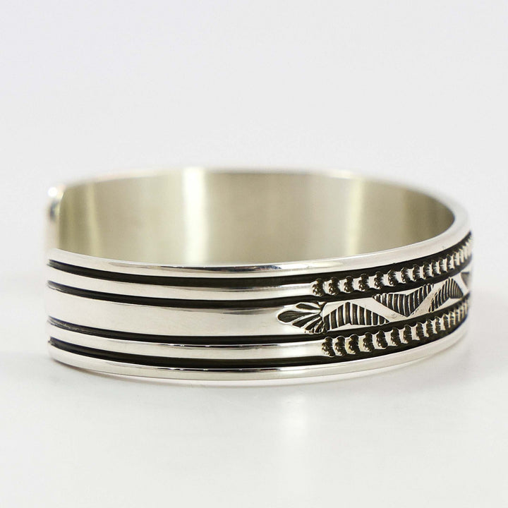 Stamped Silver Cuff