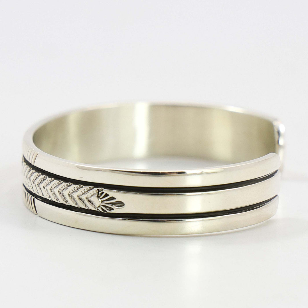 Stamped Silver Cuff