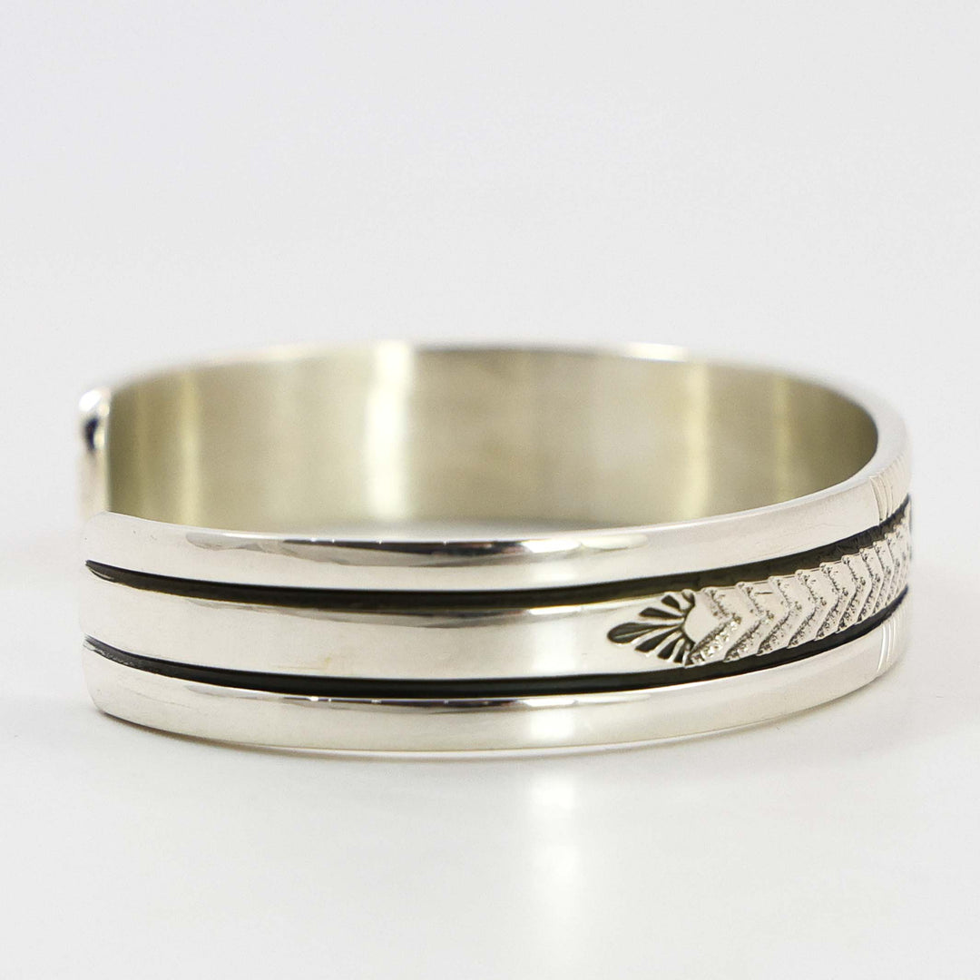 Stamped Silver Cuff