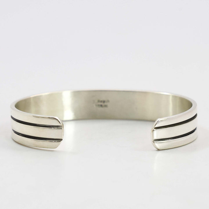 Stamped Silver Cuff