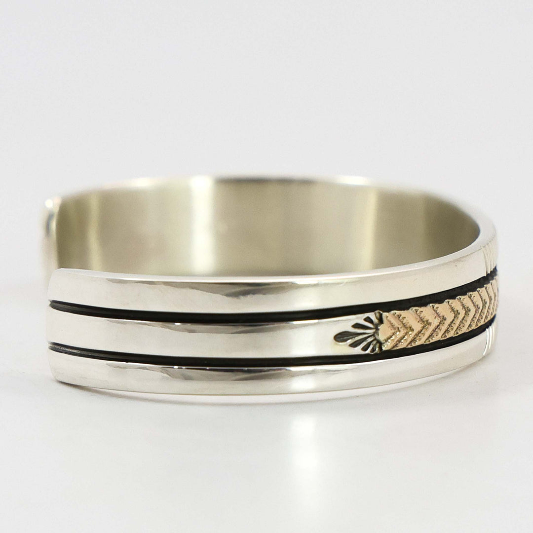 Gold on Silver Cuff
