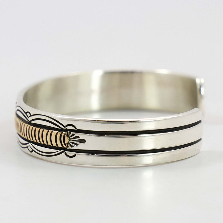 Gold on Silver Cuff