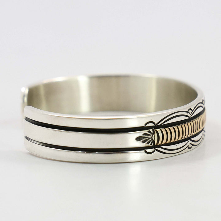 Gold on Silver Cuff