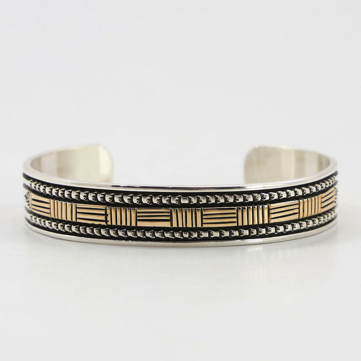Gold on Silver Cuff