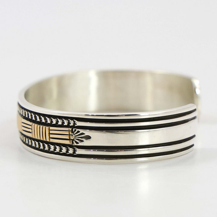 Gold on Silver Cuff