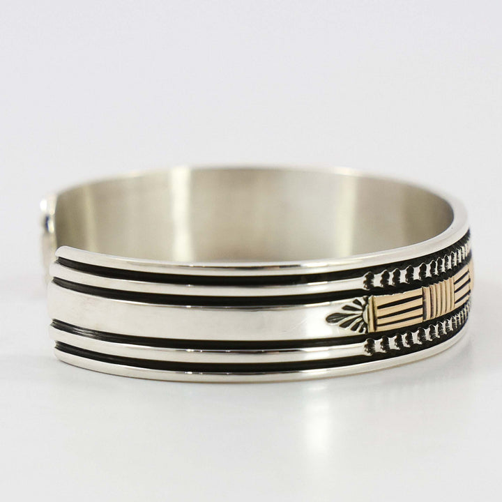 Gold on Silver Cuff