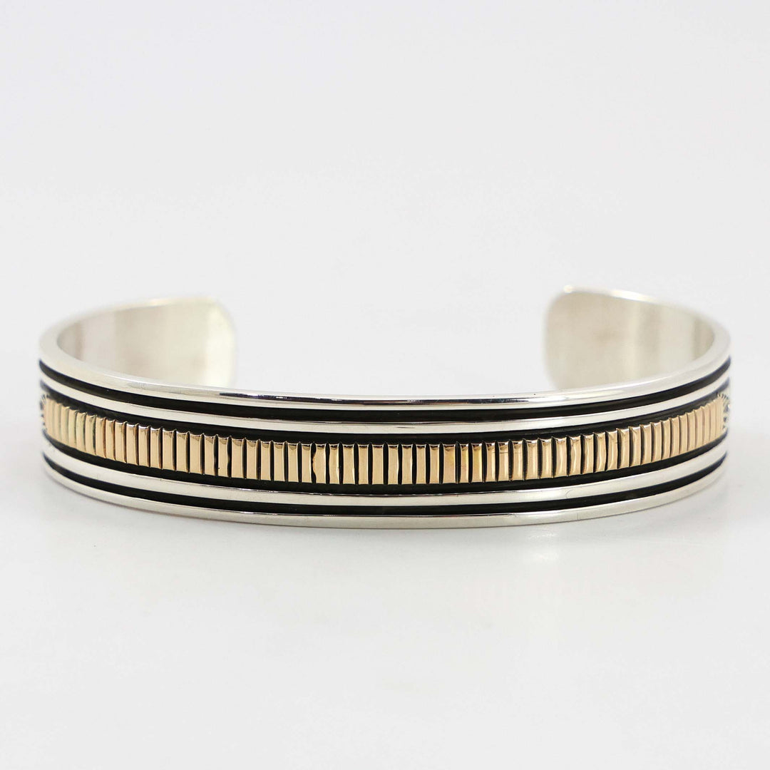 Gold on Silver Cuff