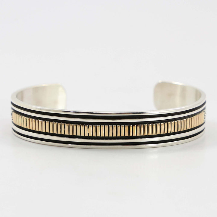 Gold on Silver Cuff