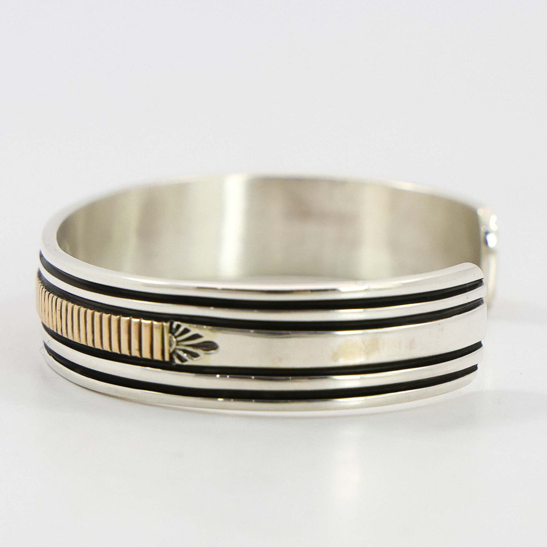 Gold on Silver Cuff