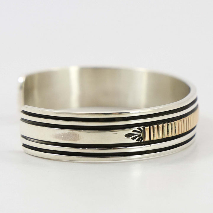 Gold on Silver Cuff