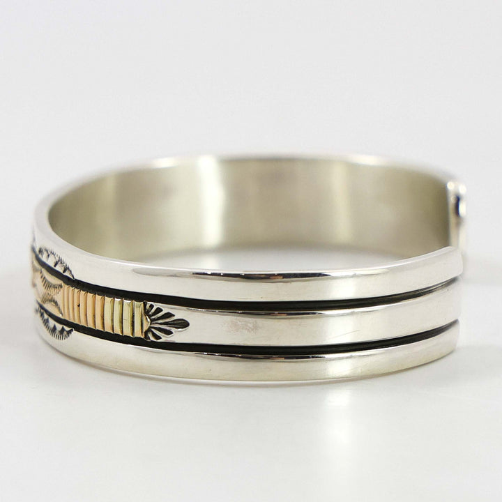 Gold on Silver Cuff