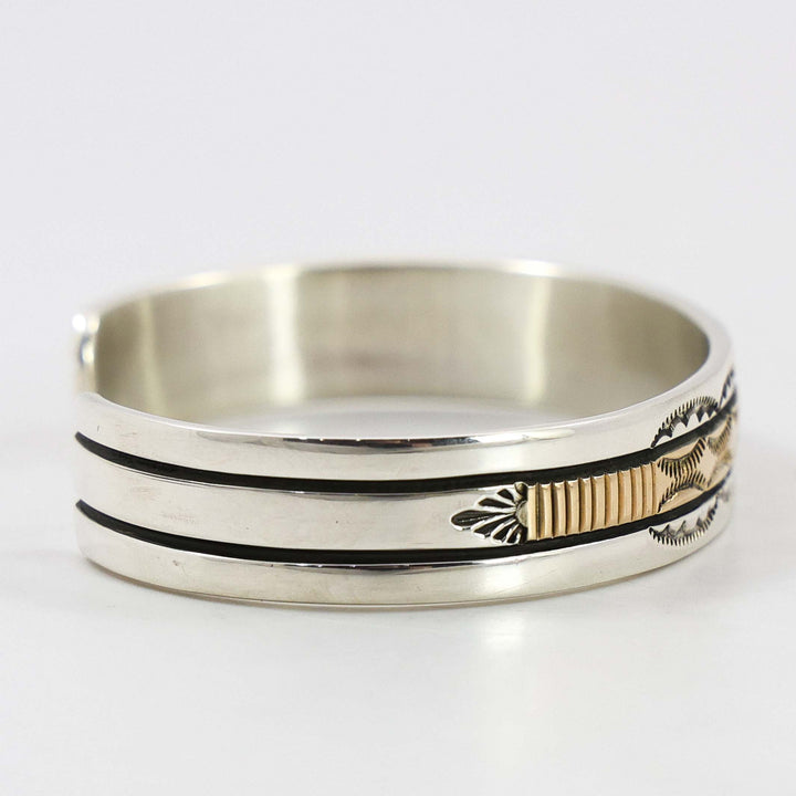 Gold on Silver Cuff