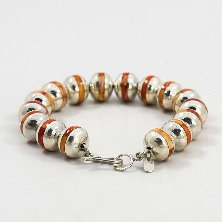 Spiny Oyster Bead Bracelet