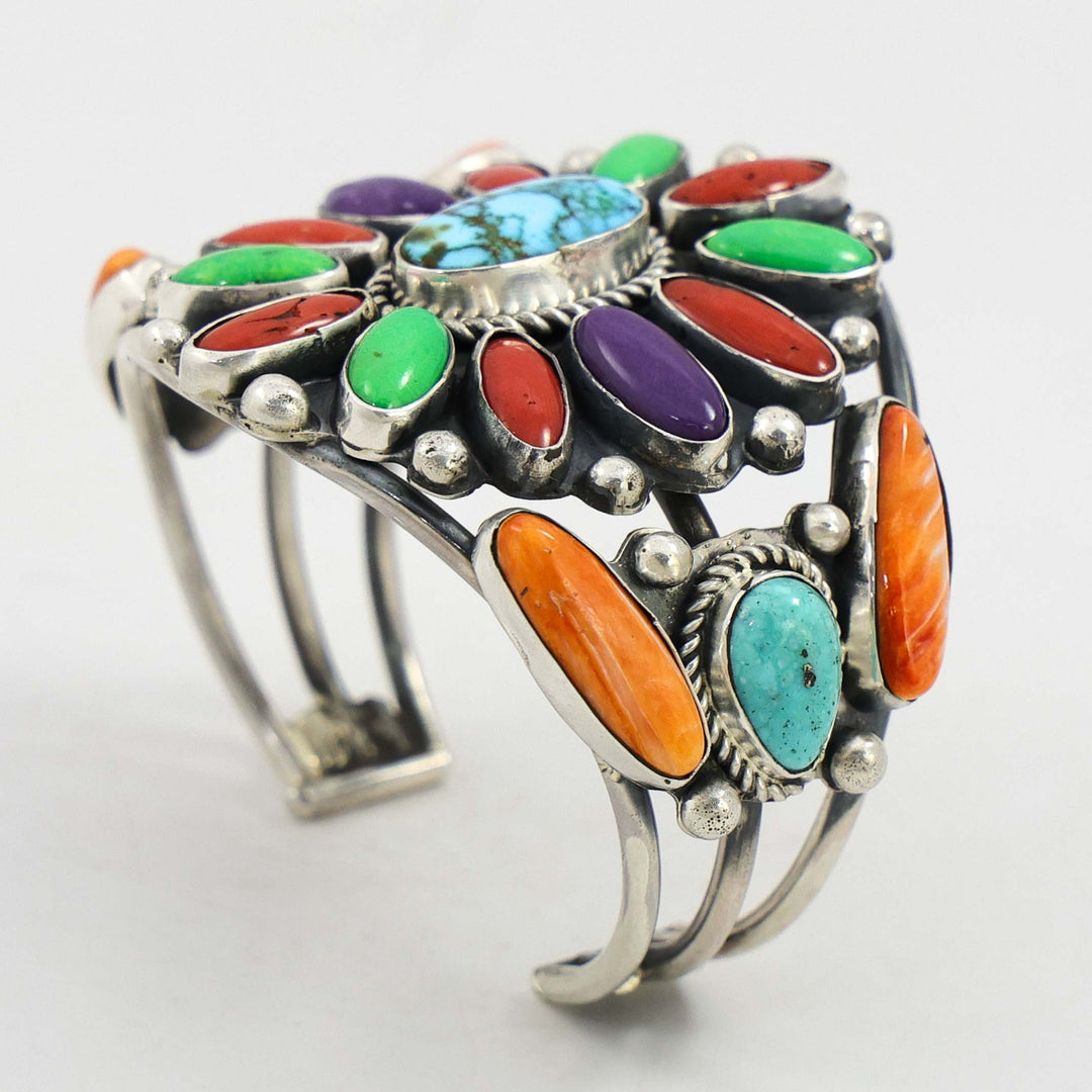 Colorful Multi-Stone Cuff
