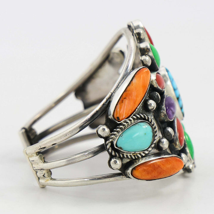 Colorful Multi-Stone Cuff