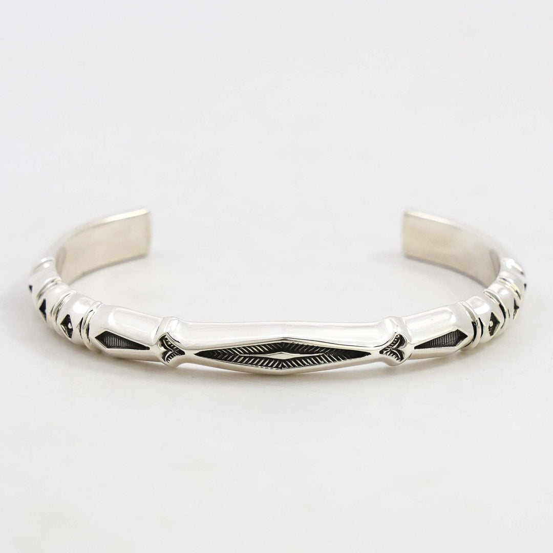 Stamped Silver Cuff