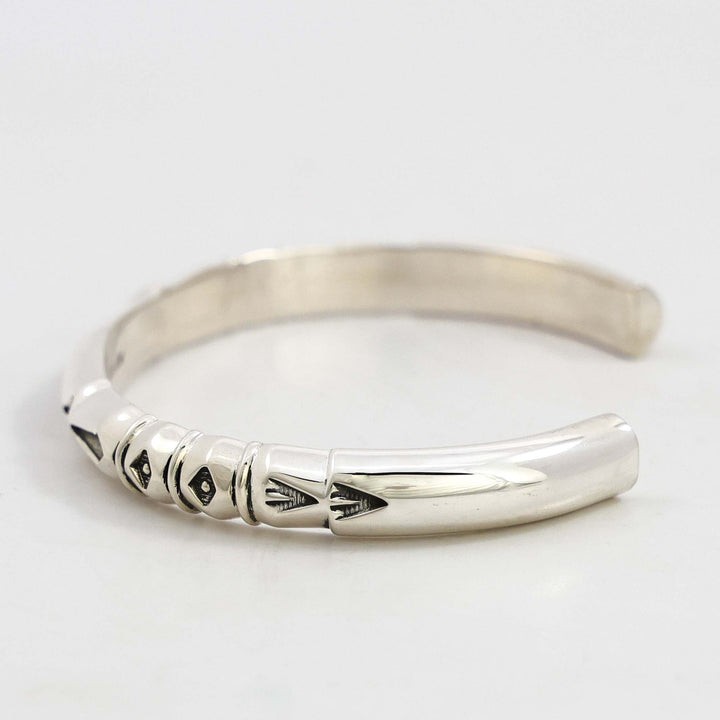 Stamped Silver Cuff
