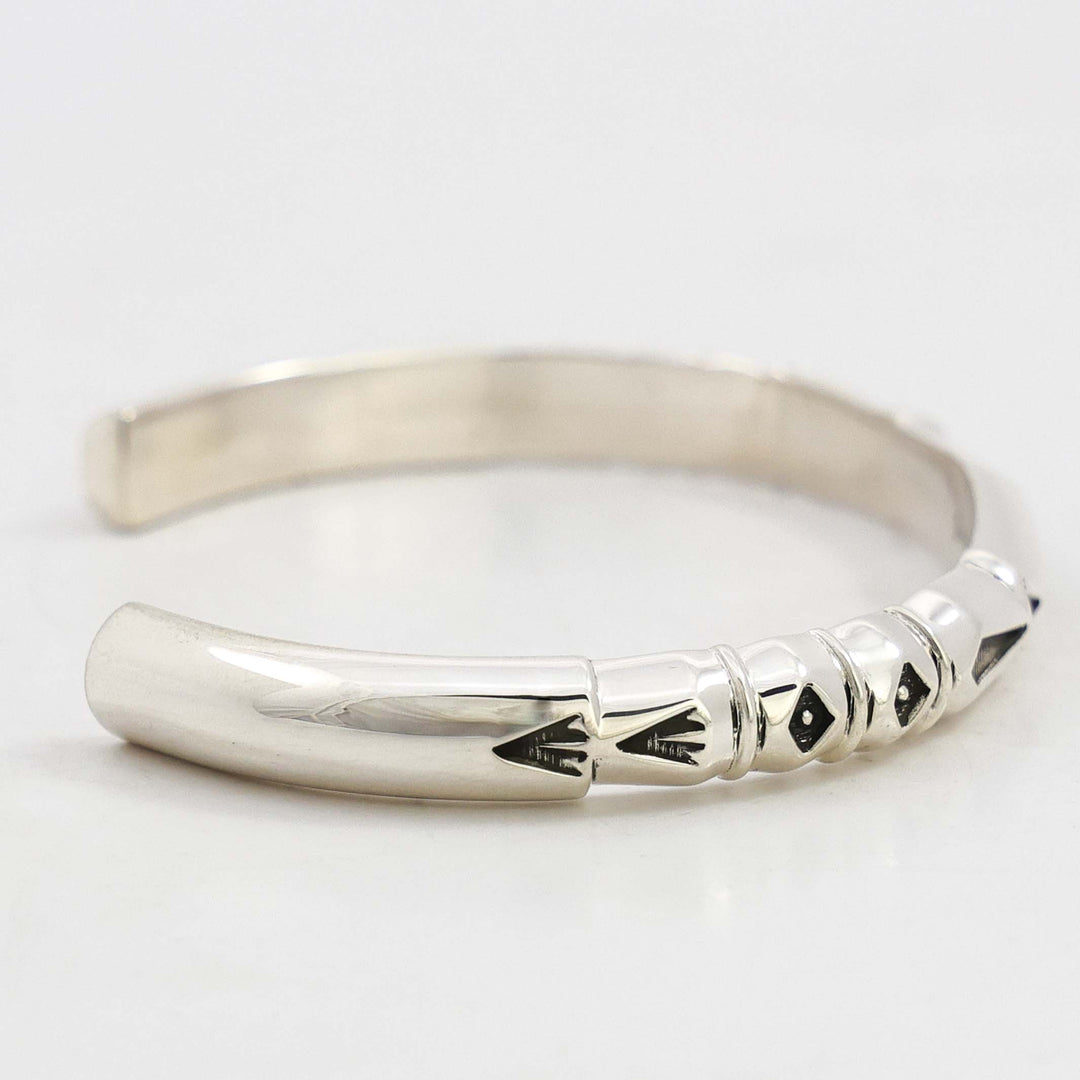Stamped Silver Cuff