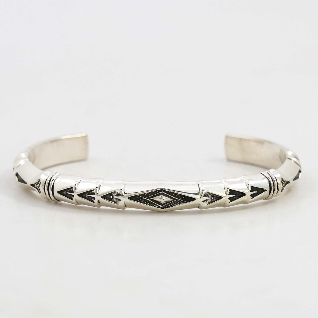 Stamped Silver Cuff
