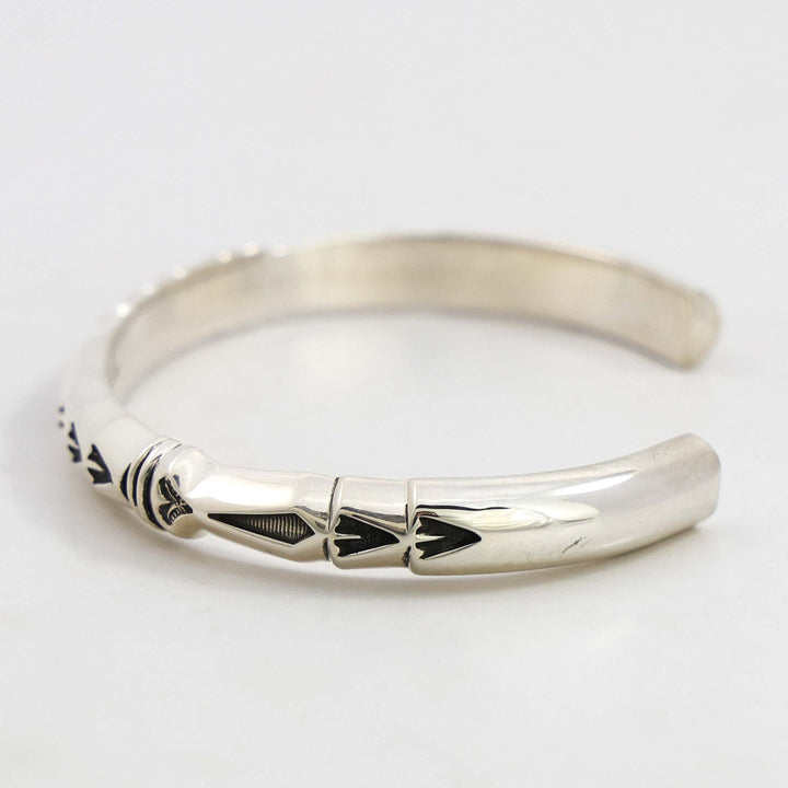 Stamped Silver Cuff