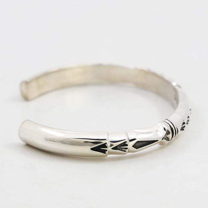 Stamped Silver Cuff