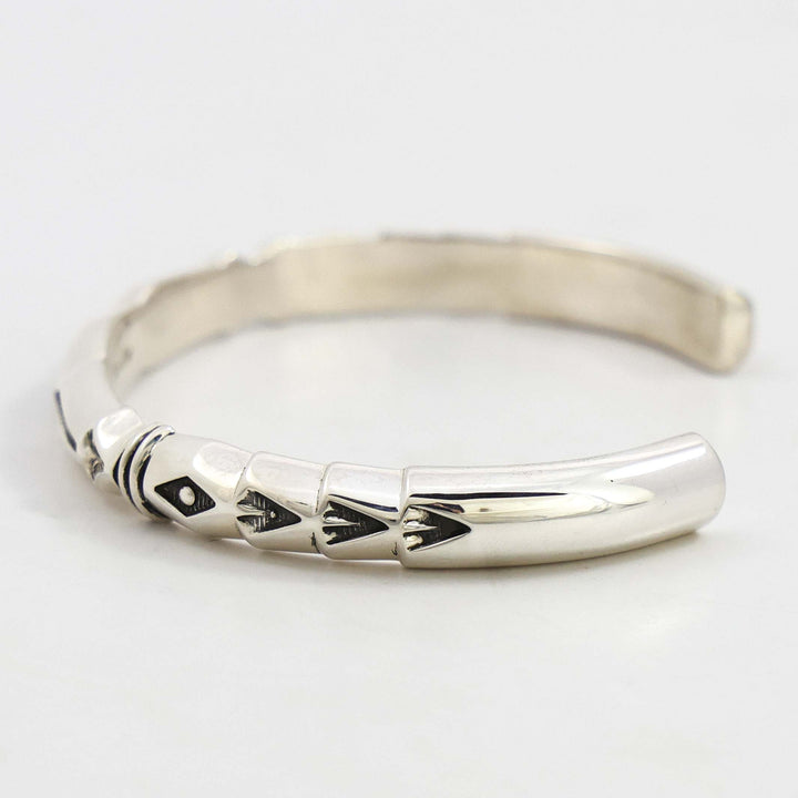 Stamped Silver Cuff