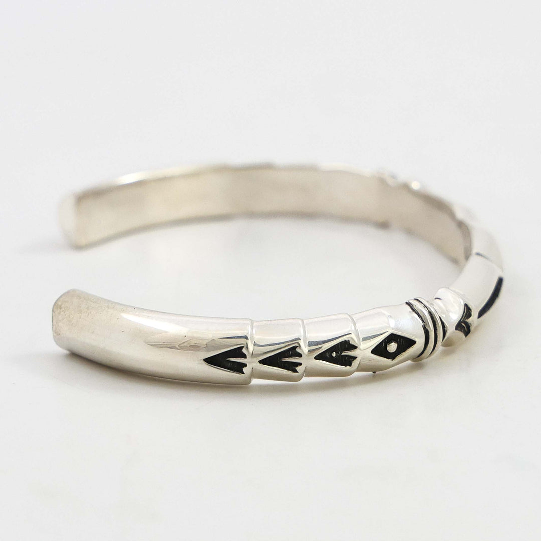 Stamped Silver Cuff