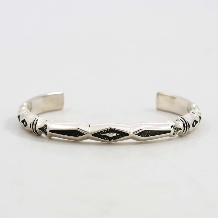Stamped Silver Cuff