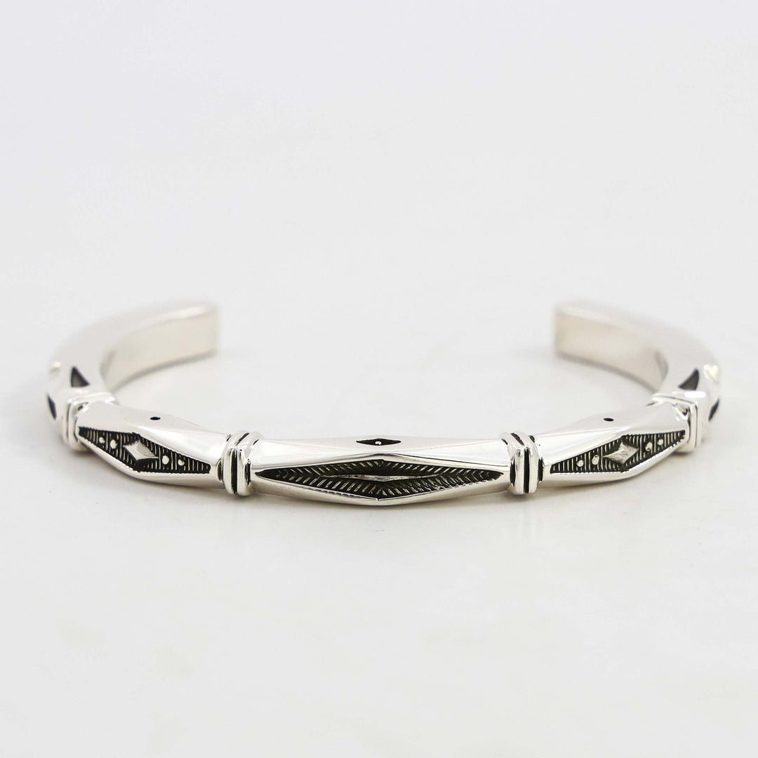 Stamped Silver Cuff
