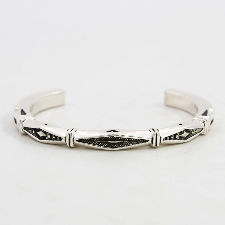 Stamped Silver Cuff