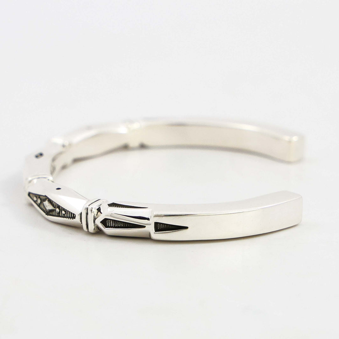 Stamped Silver Cuff