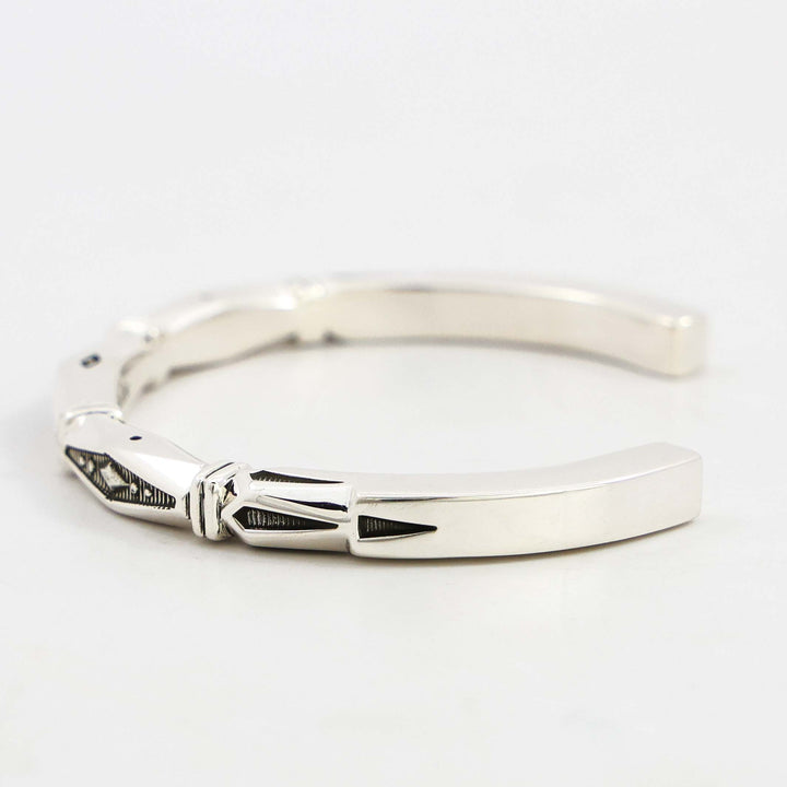 Stamped Silver Cuff
