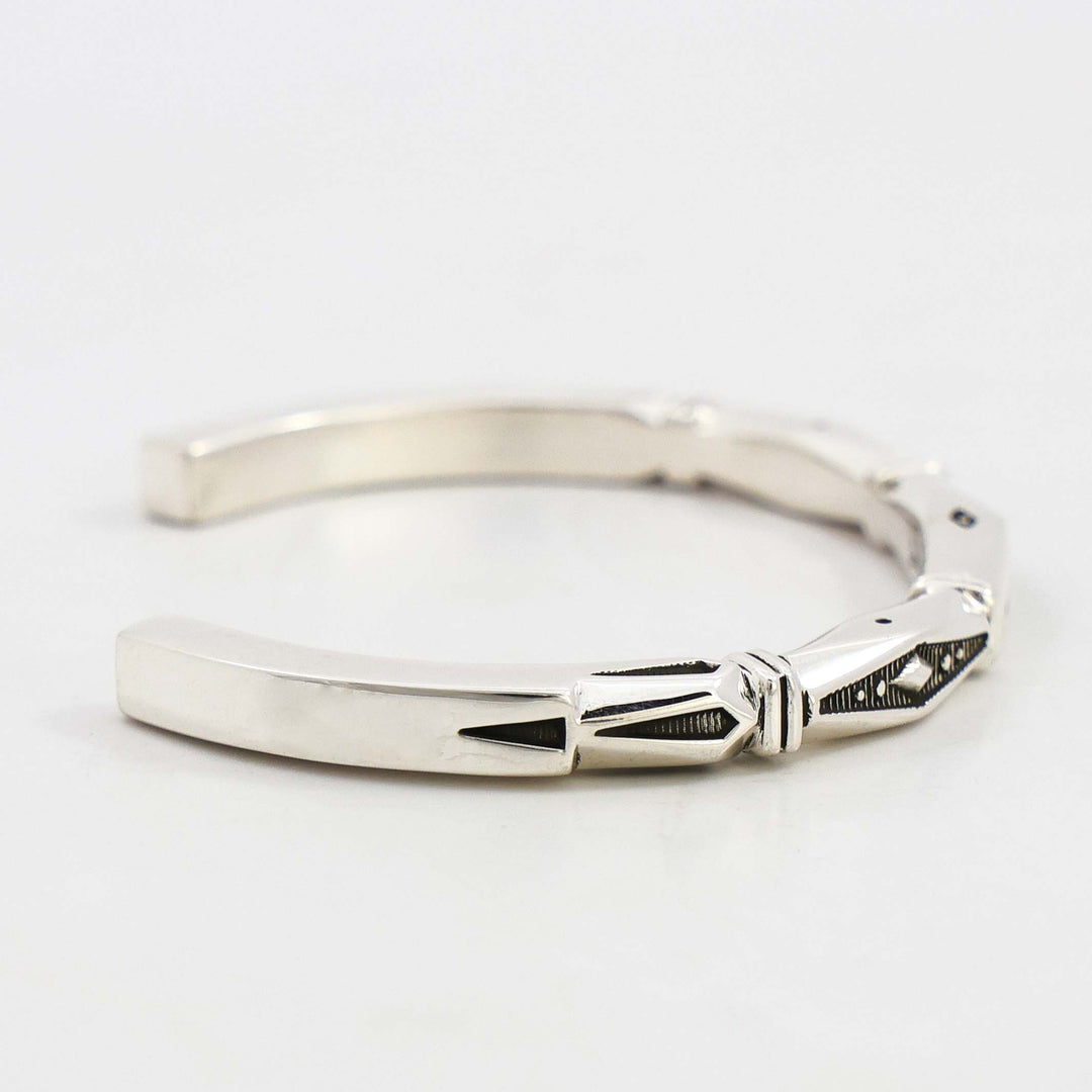 Stamped Silver Cuff