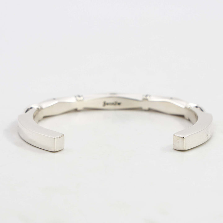 Stamped Silver Cuff