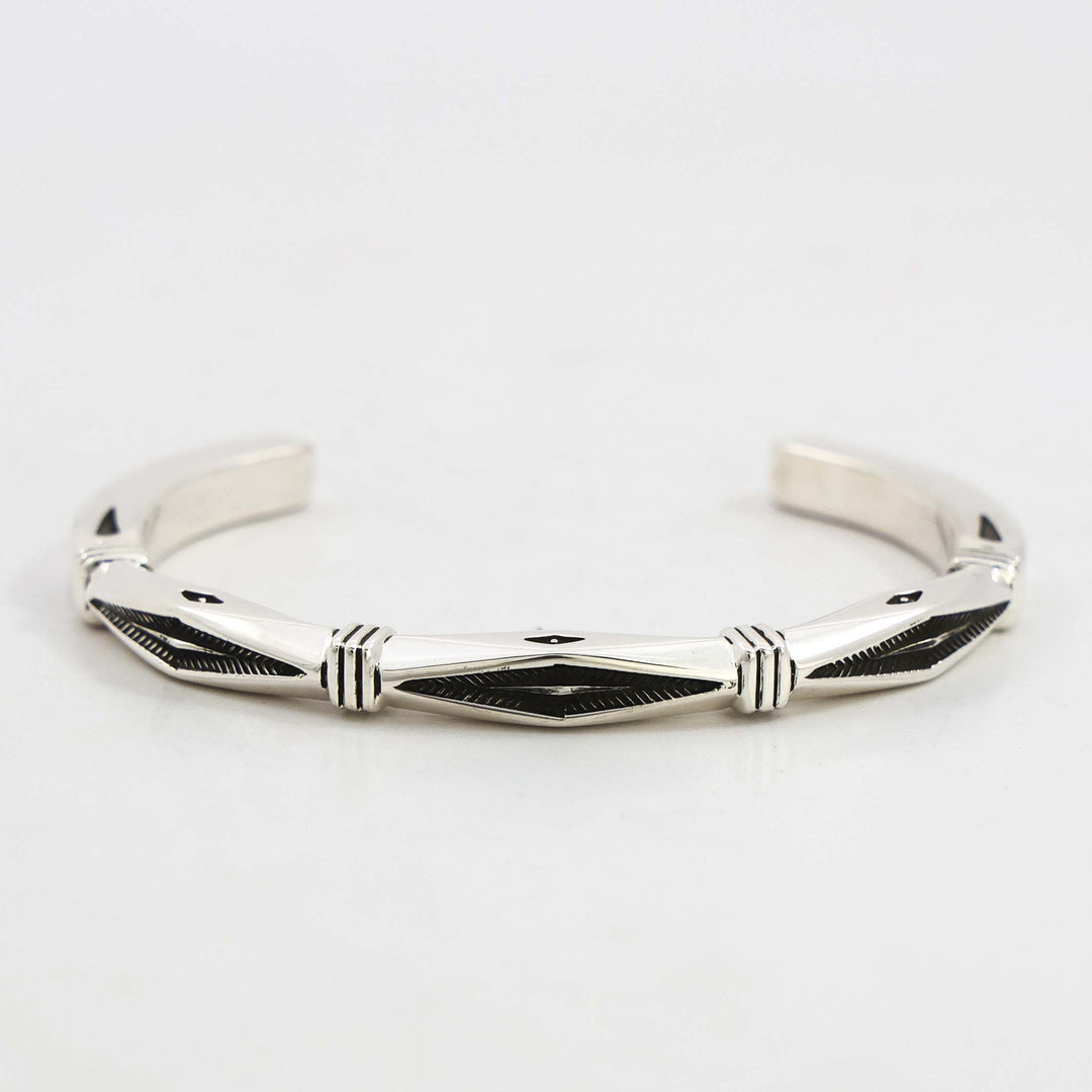 Stamped Silver Cuff