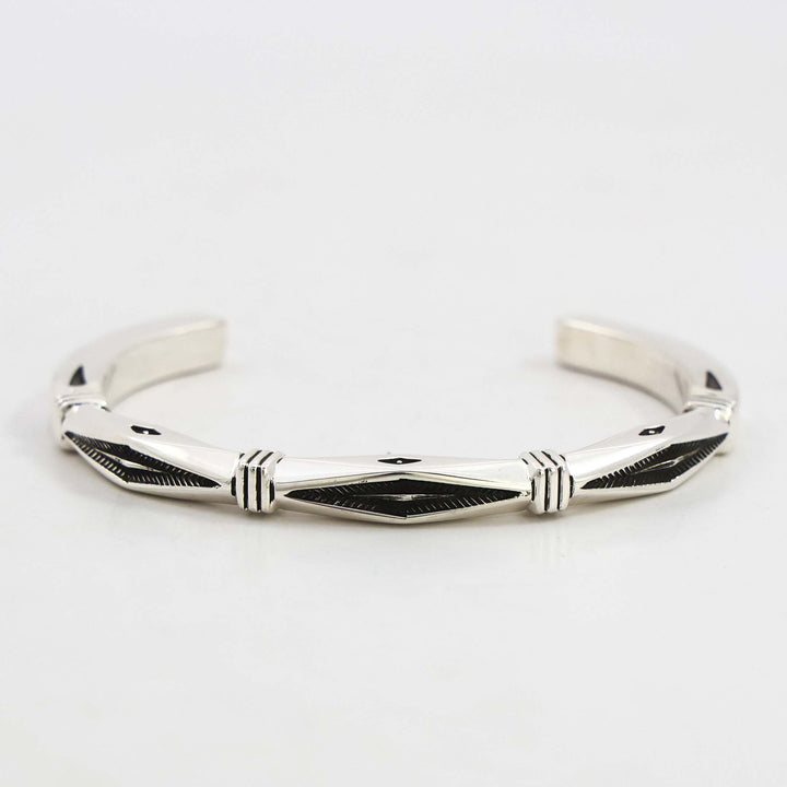 Stamped Silver Cuff