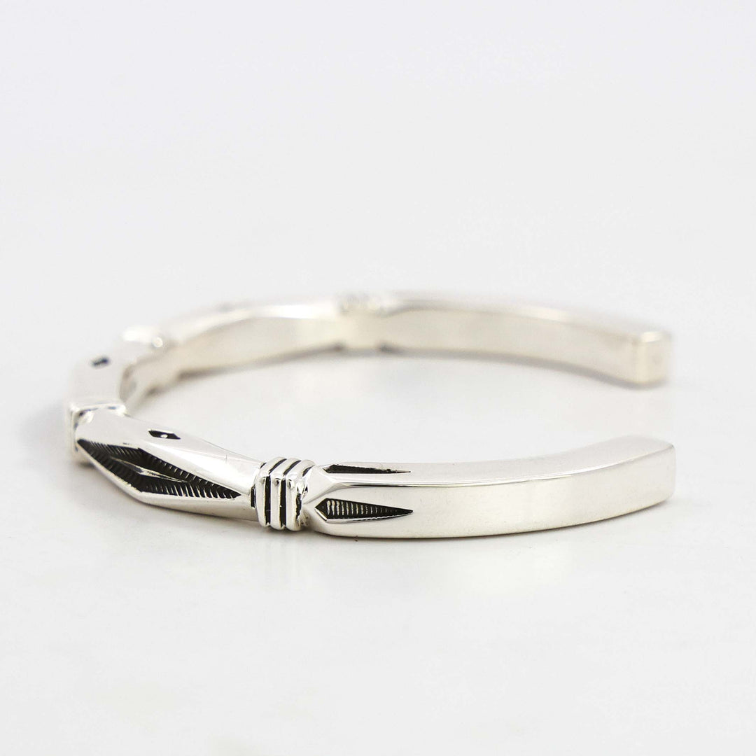 Stamped Silver Cuff