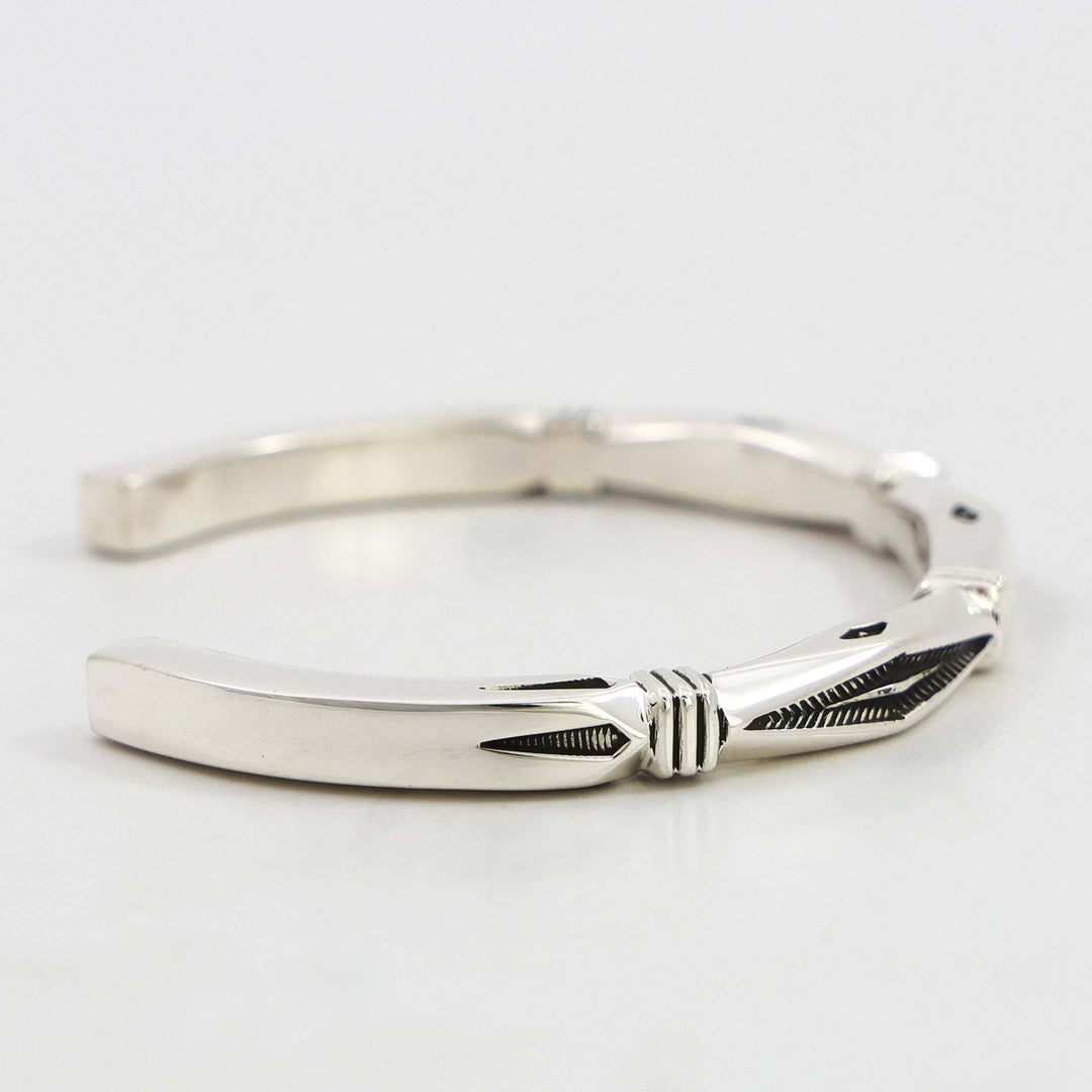 Stamped Silver Cuff