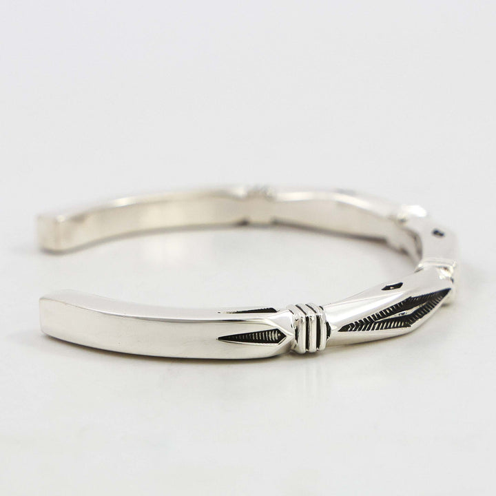 Stamped Silver Cuff