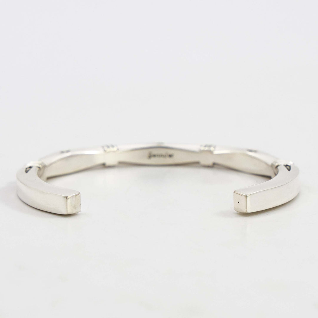 Stamped Silver Cuff