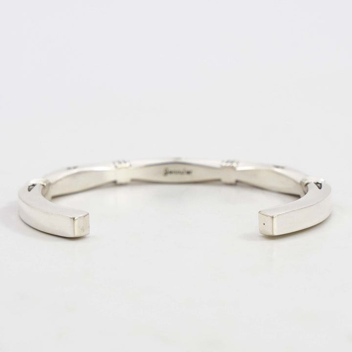 Stamped Silver Cuff