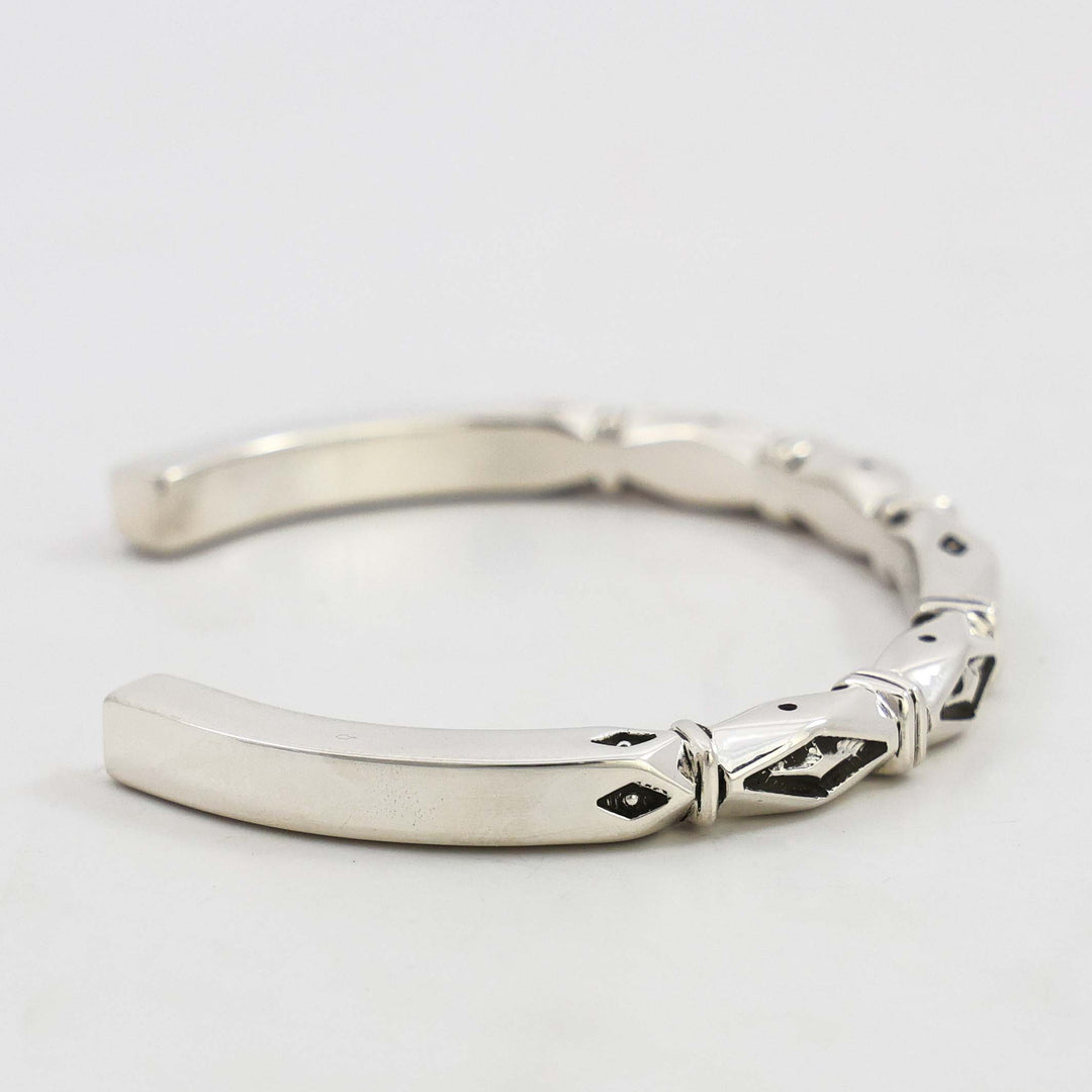 Stamped Silver Cuff