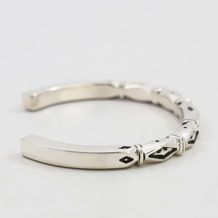 Stamped Silver Cuff