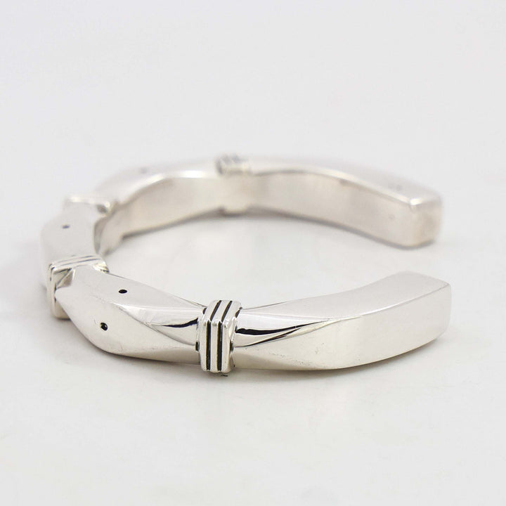 Stamped Silver Cuff