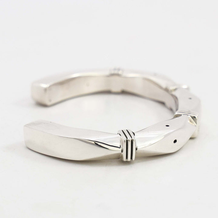 Stamped Silver Cuff