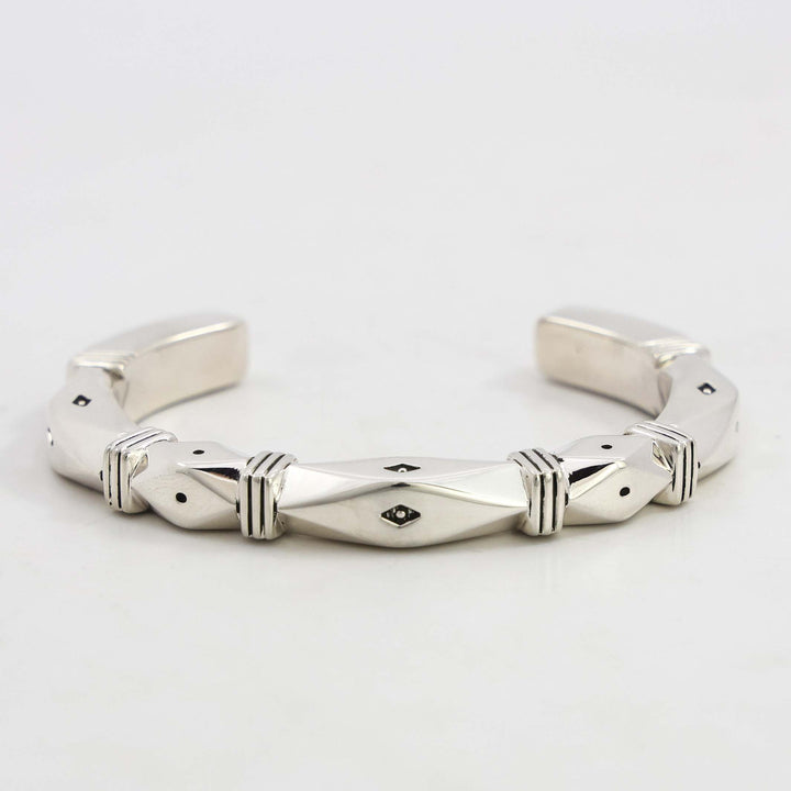 Stamped Silver Cuff