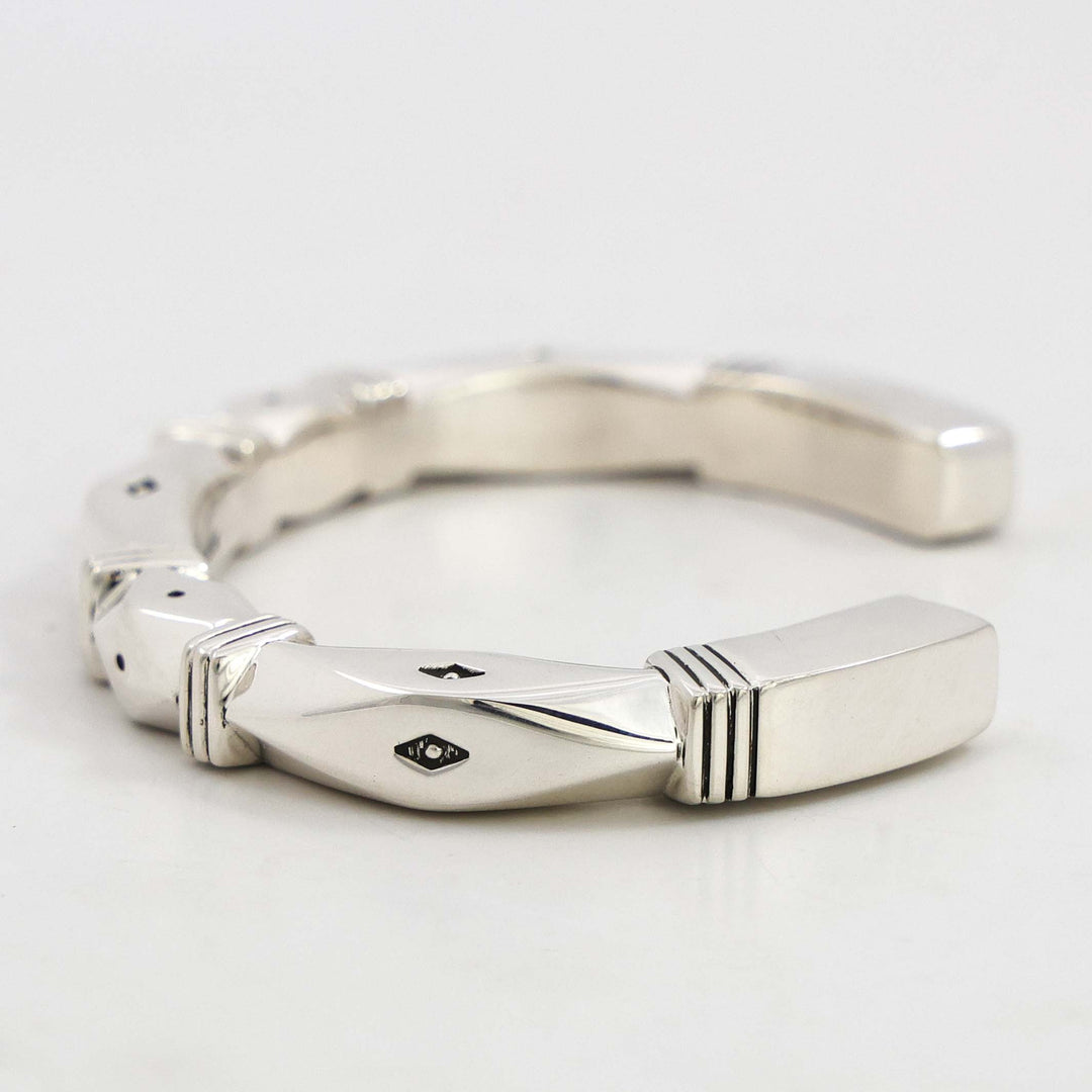 Stamped Silver Cuff