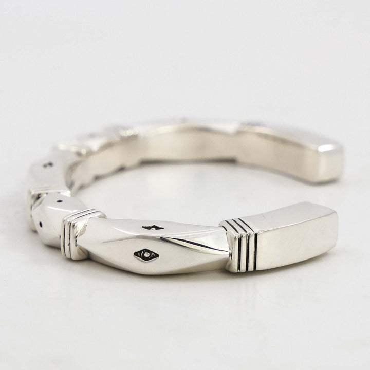 Stamped Silver Cuff