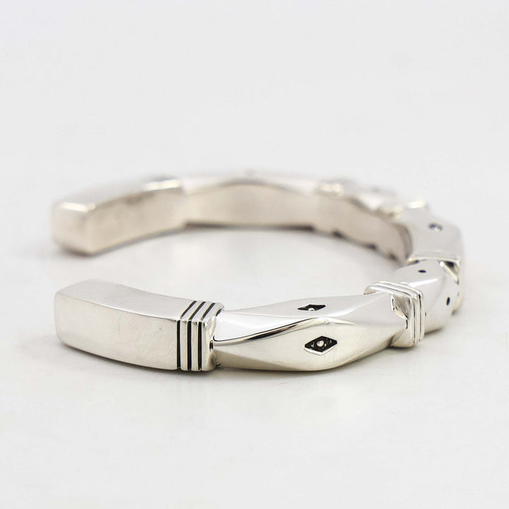 Stamped Silver Cuff